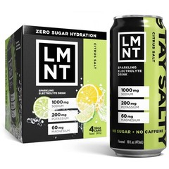 LMNT Citrus Salt Zero-Sugar Electrolytes Sports Drink – 4pk/16 fl oz