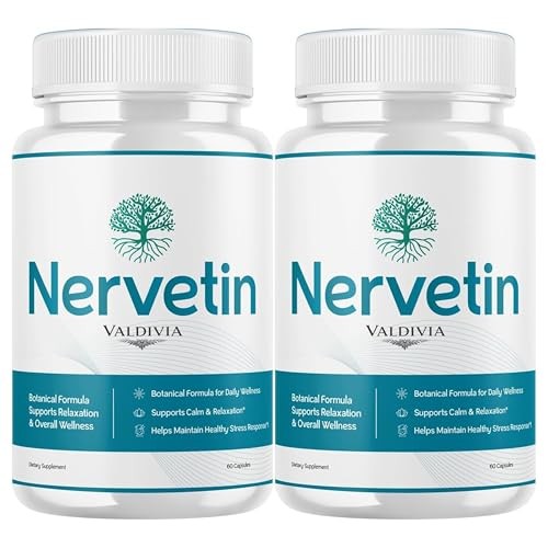 Nervetin Nerve Support Supplement Capsules Neuropathy Tingling 2 Pack 120Ct