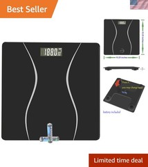 Versatile Weight Scale for Home – 400LB Capacity, LCD Display, Battery Included