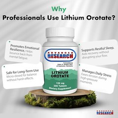 Advanced Research/Nutrient Carriers Lithium Orotate 120 mg 200 Tabs