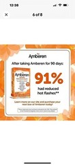 Amberen: Safe Multi-Symptom Menopause Relief. Expires 4/26 Supports Mens Health