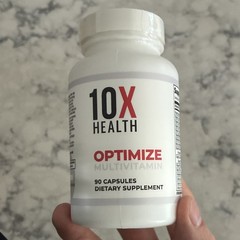 10X Health Optimize Multivitamin Capsules 90 Count Gluten-Free Non-GMO