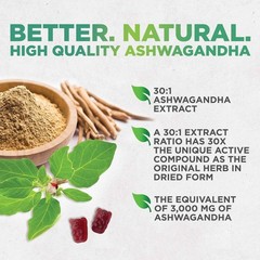 Ashwagandha Gummies with Natural Extra Strength 30:1 Ashwagandha Root Extract