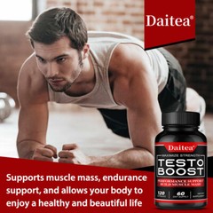 Testo Booster Stamina Energy Performance Pill Organic 30 To 120 Veg Capsules