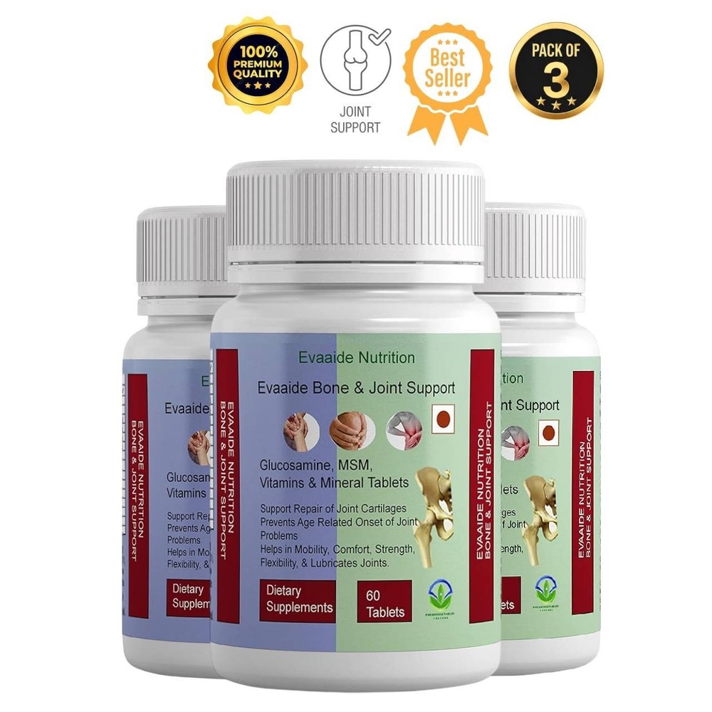 EVA.AIDE Glucosamine Joint Support 180 Tablets Pack 3