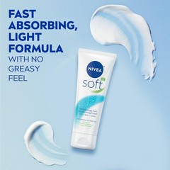 NIVEA Soft Refreshingly Moisturizing Cream, 2.6 Ounce (Pack of 3), WHITE