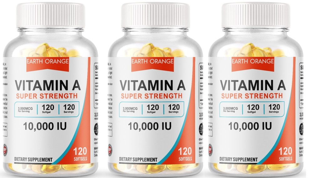 Vitamin A 10,000iu Gluten Free & Non-GMO 360 Softgels