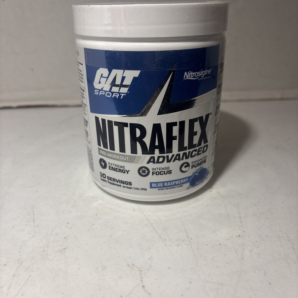 Nitraflex Pre Workout Supplement Blue Raspberry 30 Servings 08/2028