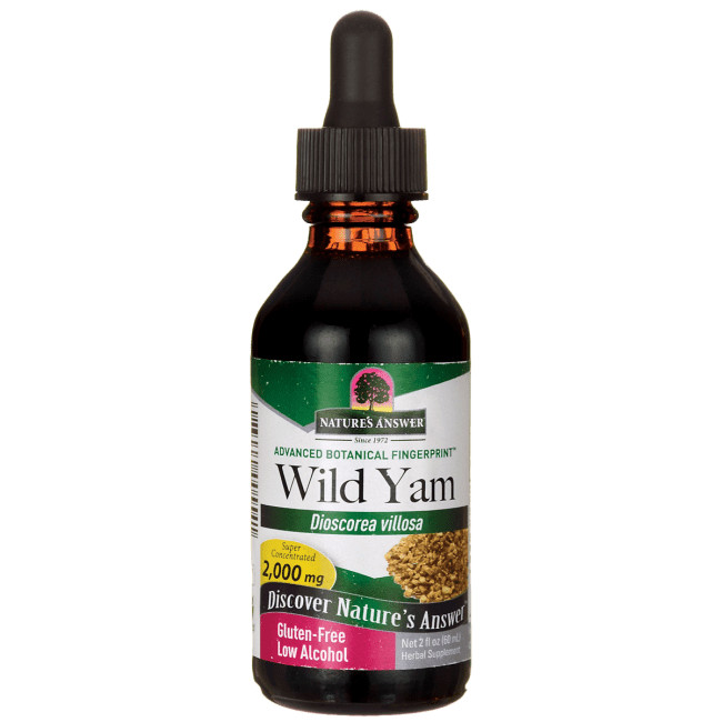 2-Pk / Nature’s Answer WILD YAM 2000 Mg Low Alcohol – 2 Oz ea. – EXP: 04/29
