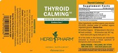 Herb Pharm Thyroid Calming Herbal Supplement 4 Fl Oz Endocrine Support