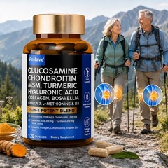 Triple Strength Pain Relief Supplement, Joint Support Glucosamine, Turmeric, MSM