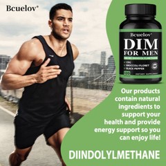 DIM Supplement for Men’s Hormone Balance Fitness Booster Diindolylmethane 30-120
