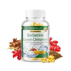 Premium Berberine HCL Extract 1200mg, Healthy Cholesterol, Anti-Inflammatory