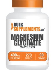 BulkSupplements Magnesium Glycinate – 270 Capsules – Reduce Stress