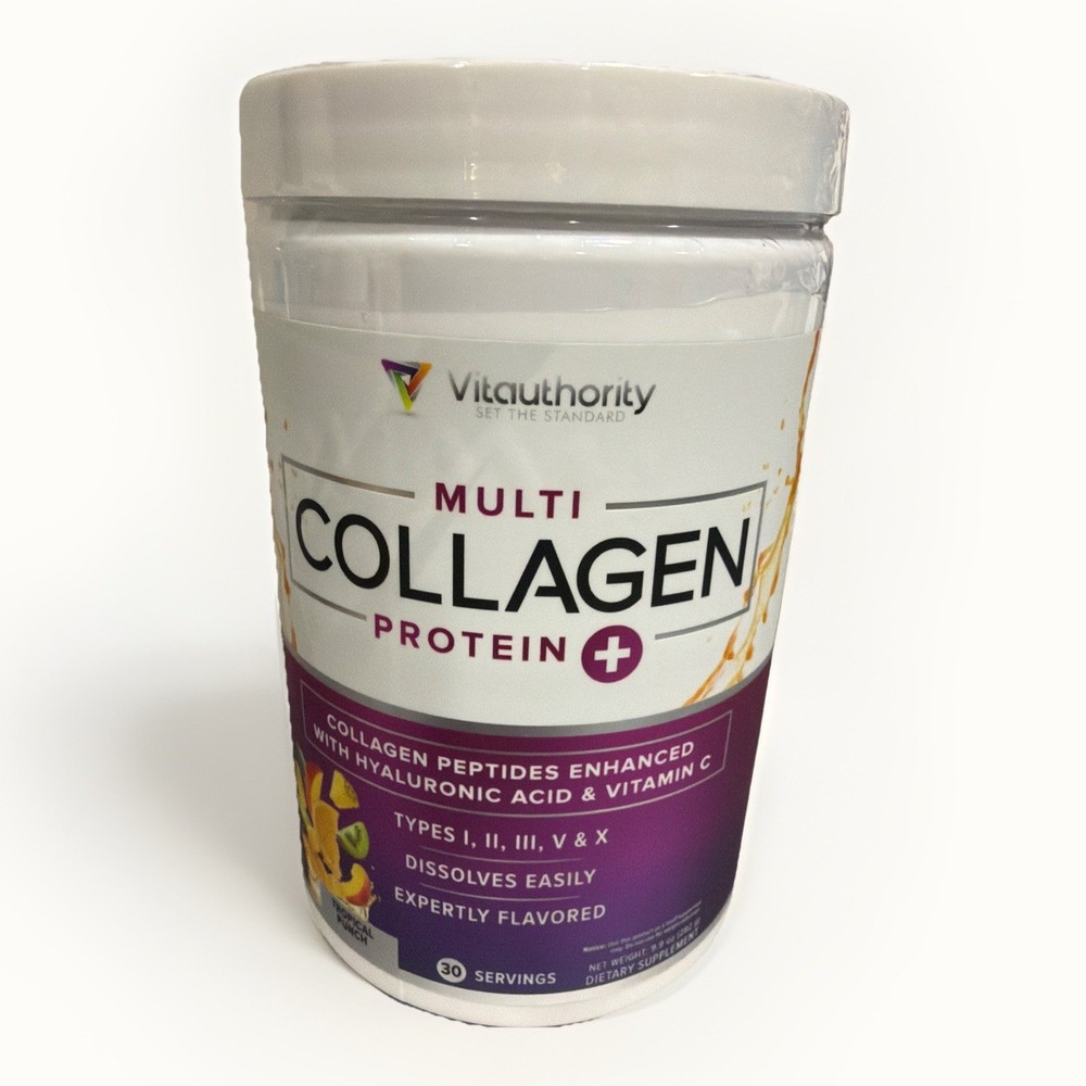 Multi Collagen Multi-Type Hydrolyzed Collagen Protein Peptides with Hyaluronic