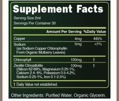 LiveGood Chlorophyll Zeolite Detox Boost Energy Clearer Skin and Immune Function