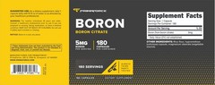 PrimaForce Boron Capsules 5mg, 180 Vegetarian Capsules