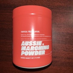 Aussie Marching Powder 10.91 oz Tropical Fruit Daily Longevity Powder 4/2027