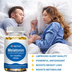 Organic Sleep Support Capsules – 10/60/120PCS, Deep Sleep & Refreshed Mornings