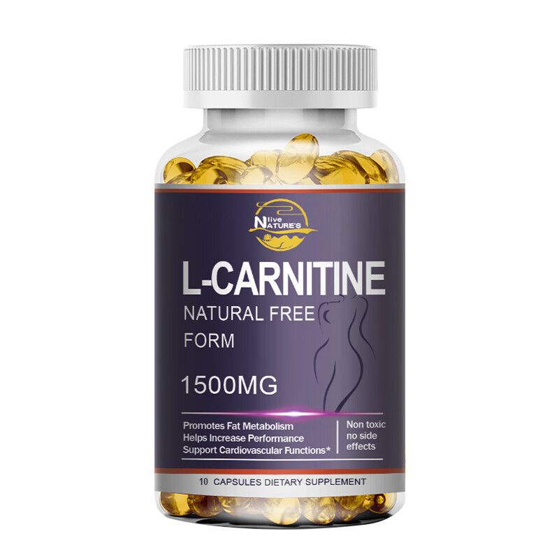 L-Carnitine Capsule Belly Fat Burner, Endurance, Antioxidant, Metabolism Support