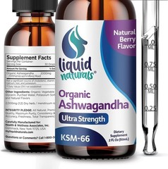 Ashwagandha KSM-66 Drops 2000mg | Berry Flavor | Organic Immune Support