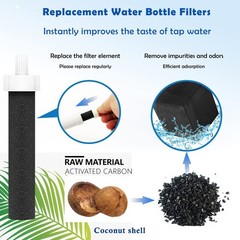 Water Replacement Filter for Bottle,Compatible with Brita BB06,fit Brita Hard…