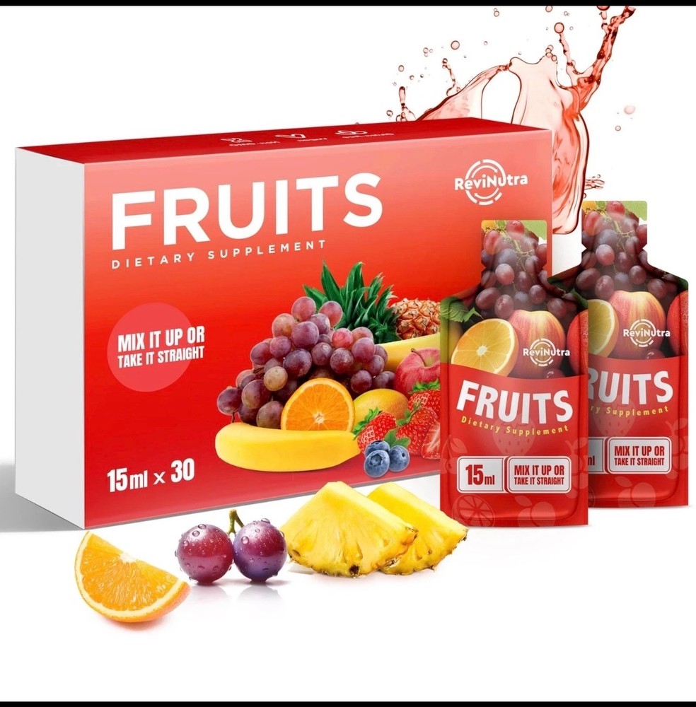 ReviNutra Super Fruit Liquid Juice – 30 Pouches Superfoods Fruits Supplement