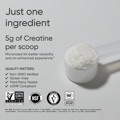 Creatine Monohydrate Powder – 5g German Creatine, Lean Muscle Gain, Workout Reco