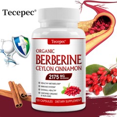 Premium Berberine with Ceylon Cinnamon 1800mg – Healthy Cholesterol, Non-GMO