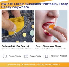 2 PACKS-LUXRY SWIYIE Lutein Gummies – Eye Health Support with Lutein&Zeaxanthin