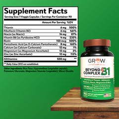 B1 Complex – Allithiamine Natural Vitamin B1 Supplement with Essential B-Vitamin