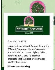 Nature’s Answer GINGER ROOT EXTRACT 1 fl. oz 1000mg ( 30 Servings ) FREE SHIP!