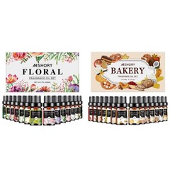 Essential Oils Set -28x5ml Bakery & Floral Fragrance Oils Set for Candle Maki…
