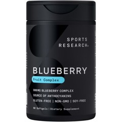 Whole Fruit Organic Blueberry Concentrate – Non-GMO & Gluten Free (60 Softgels)