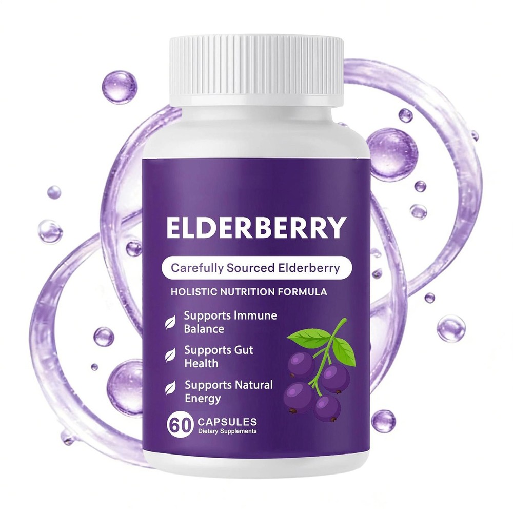 Advanced Elvera Elderberry Gut Support Complex – Organic Black Elderberry Soft C