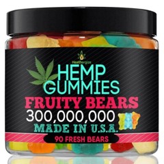 Natural Gummies-Premium Fresh Gummy Bears-Relax, Sleep, Rest, Stress-Made In USA