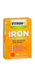 Iron Supplement, Immunity Support Iron Supplements with Vitamin C, Exp 09/2026