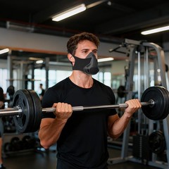 High Altitude Mask, Training Workout Mask Men to Improve Lung Capacity, 24 Le…