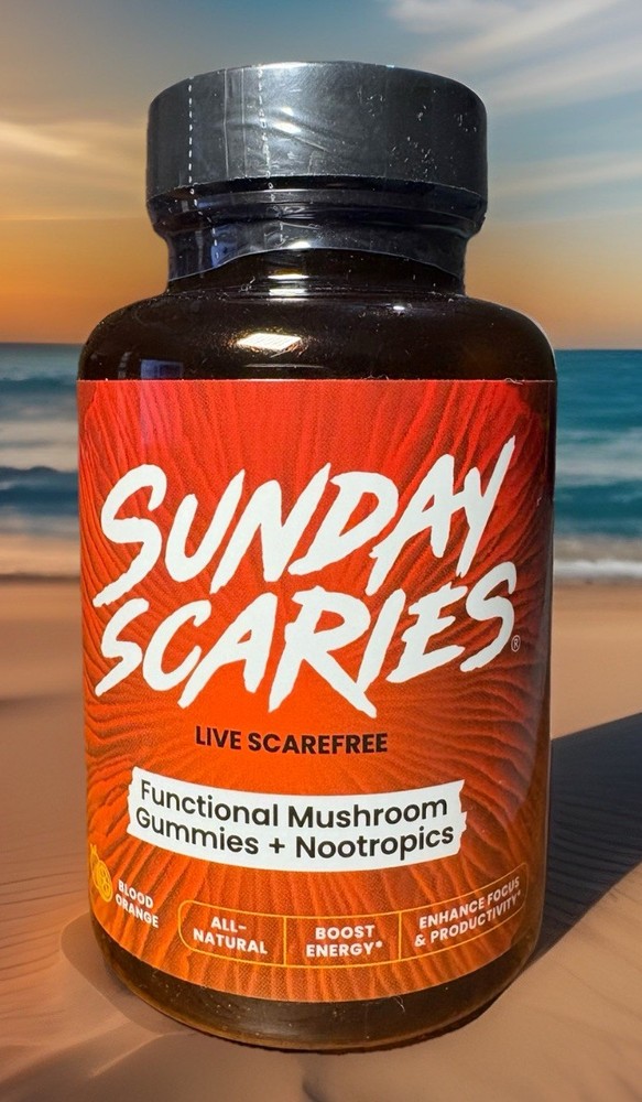 Lion’s Mane & Chaga Functional Mushroom Gummies, Energy & Focus Boost 30 Count