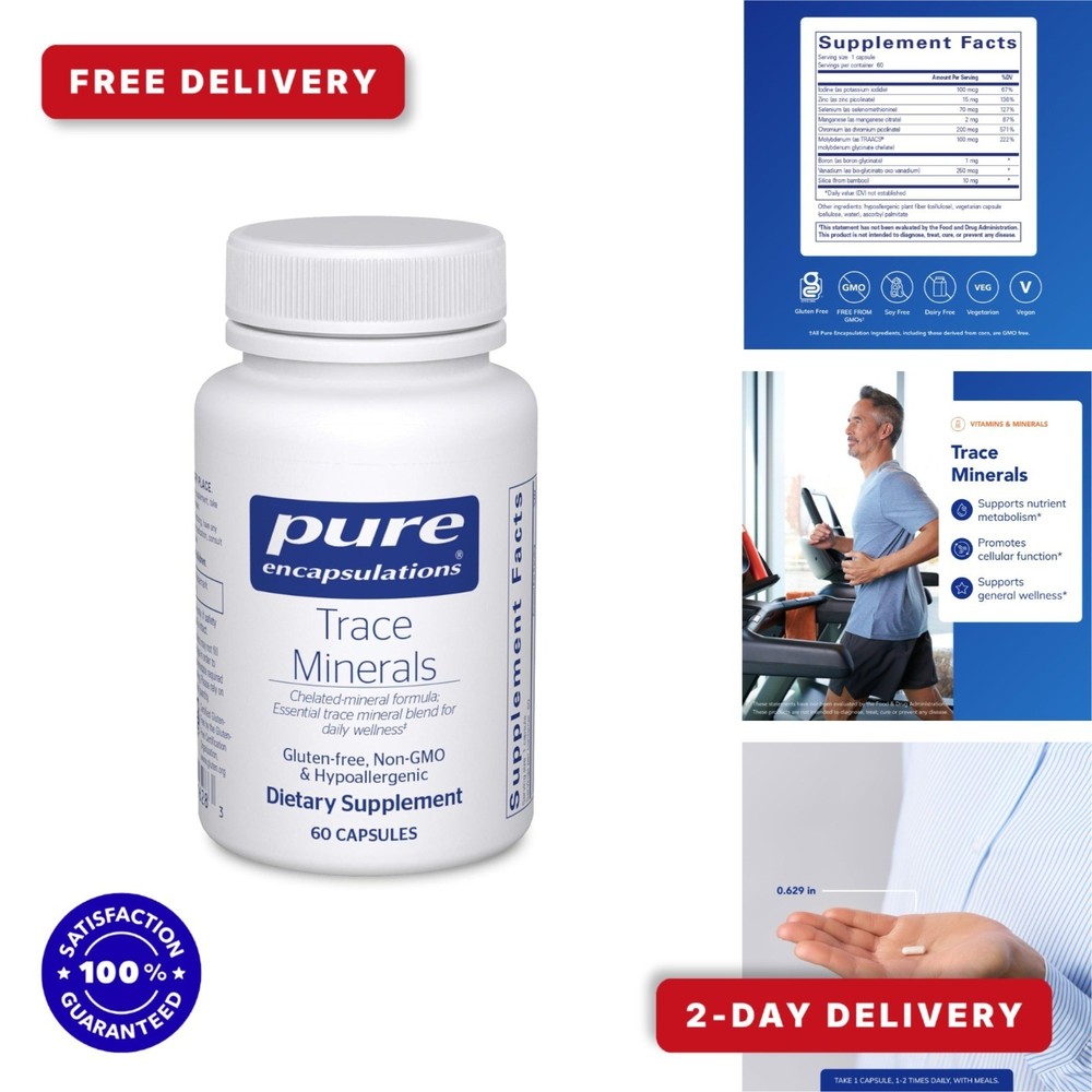 Trace Minerals Multimineral Supplement – Vegan & Gluten Free – 60 Capsules