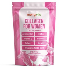 MERRY VITA Collagen for Women – Hydrolyzed Multi Collagen Peptides Types I, I…