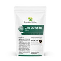 Zinc Gluconate 15 mg 120 tablets Skin Hair Nails Health Immune Support