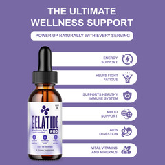 (3 Pack) Gelatide Weight Management Drops, Gelatide Daily Health Support (6oz)