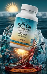 Antarctic Krill Oil 2000mg Caps – softgels , Fresh Stock