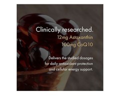 NAOMI Astaxanthin Extra Strength + CoQ10 Cardiovascular Heart Support 30 Softgel