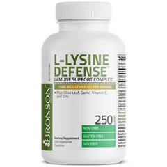 L-Lysine Defense Immune Support Complex 1500 MG, 250 Vegetarian Capsules