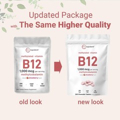 Micro Ingredients Vitamin B12 1,000 mcg | 365 Count (Pack of 1)