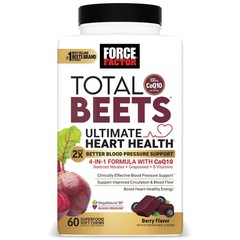Total Beets Blood Pressure Support Soft Chews Heart Health Energy Boost 60 Count