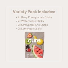 Cure Hydration | Plant-Based Electrolyte Drink Mix | 8 Servings (Pack of 1)