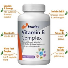 Vitamin B Complex Vitamin B Supplement – B-Complex Vitamins with B12, B6, B1